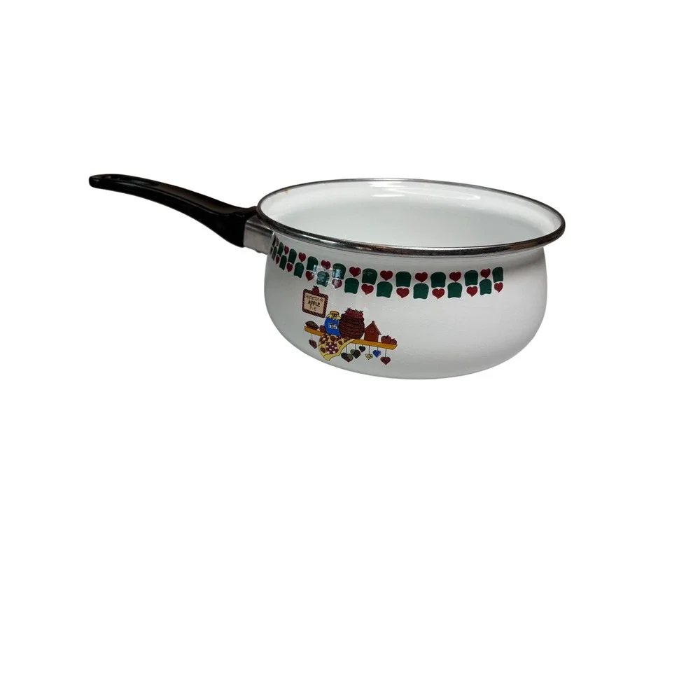 Vintage Enamel Saucepan 